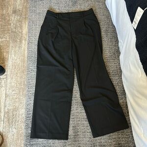 Uniqlo wide leg pants in black